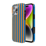Go New York | Blue & Orange Stripes Case