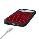 On the Dot | Maroon Polka Dot Case