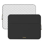 On the Dot | White Polka Dot Laptop Case