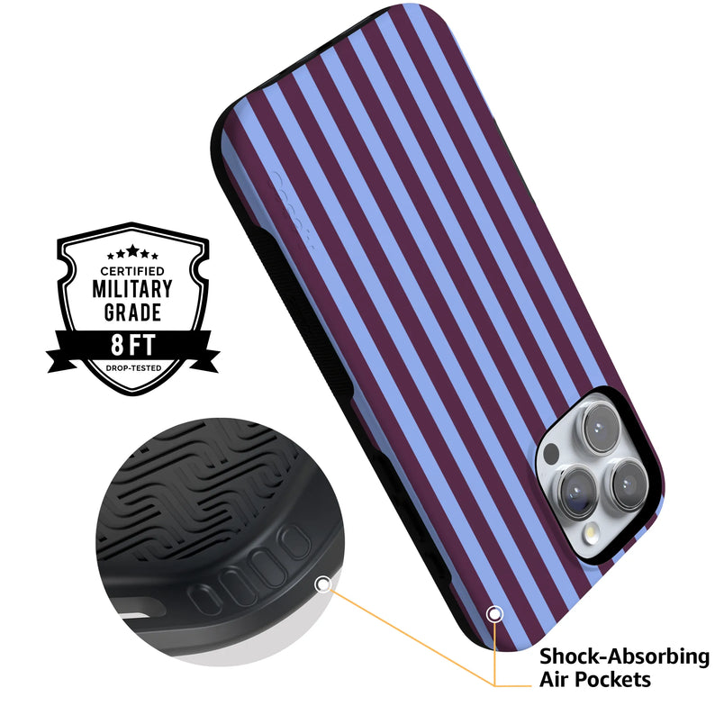 Perfect Stripes | Purple & Blue Stripes Case