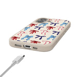 American Girlie | Red White & Blue Bows Case
