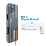 Go New York | Blue & Orange Stripes Case