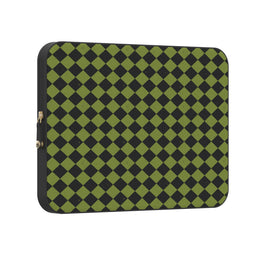 Wicked Hex | Green Checkered Laptop Case