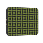 Wicked Hex | Green Checkered Laptop Case