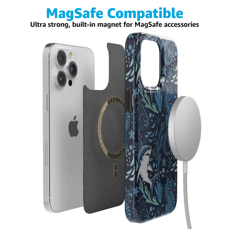 Midnight Reef | Shark Print Case