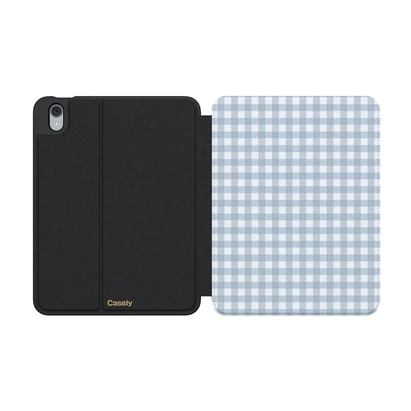 Pastel Picnic | Blue Gingham iPad Case