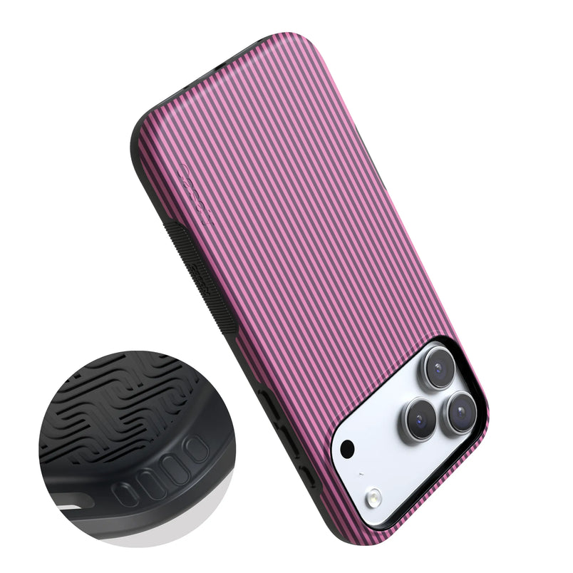 Stripes and the City | Pink & Purple Pinstripe Case
