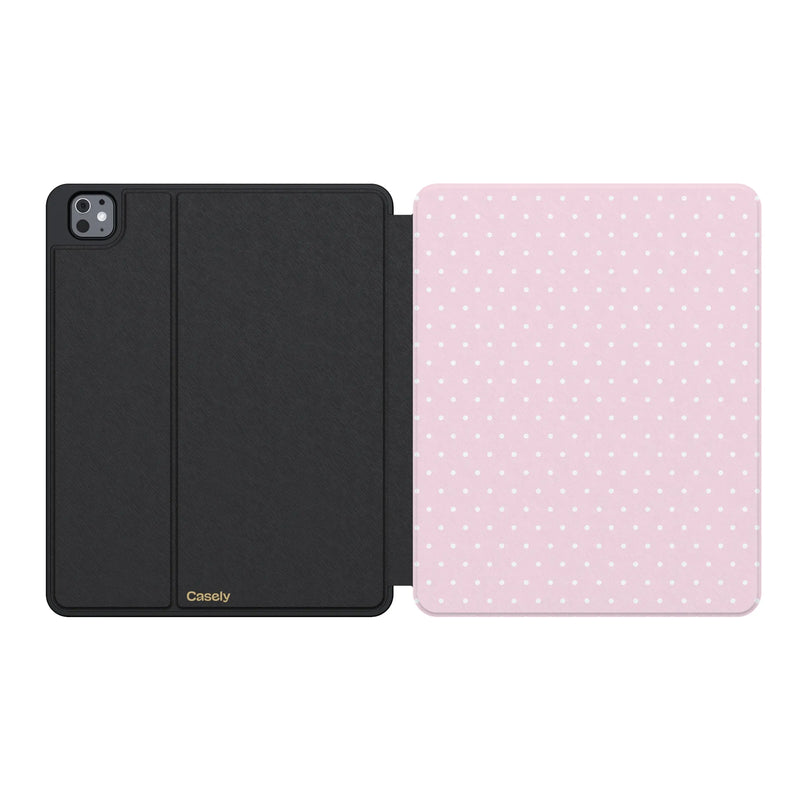 On the Dot | Pink & White Polka Dot iPad Case