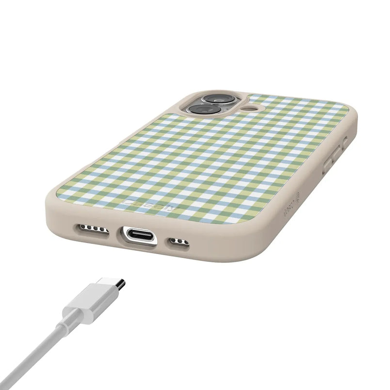 Pastel Picnic | Blue & Green Gingham Case