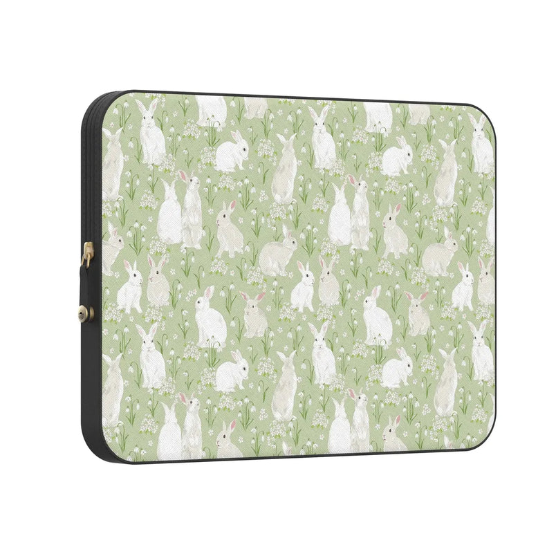 Hop to it | Green Bunny Laptop Case