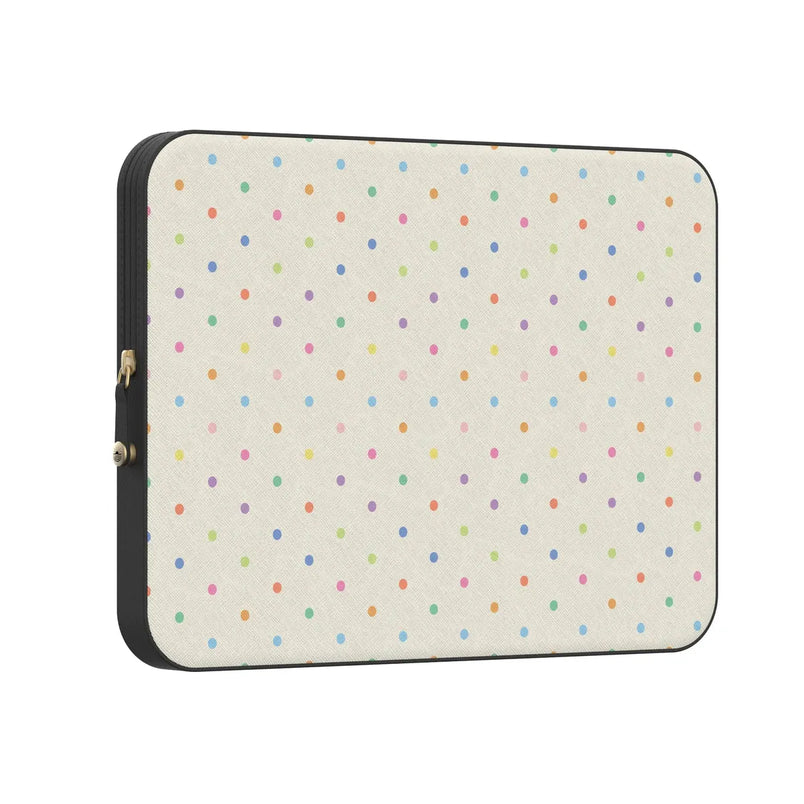 On the Dot | Rainbow Polka Dot Laptop Case