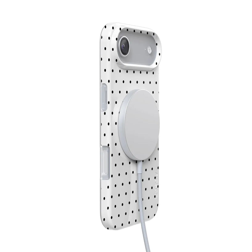 On the Dot | White Polka Dot Case