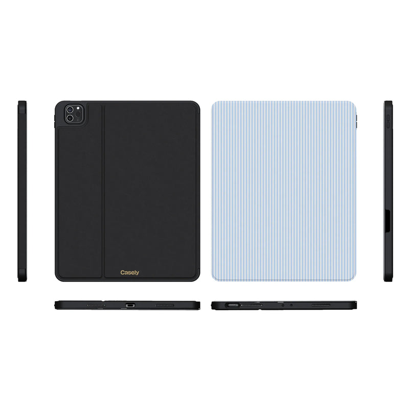 Stripes and the City | Light Blue Pinstripe iPad Case