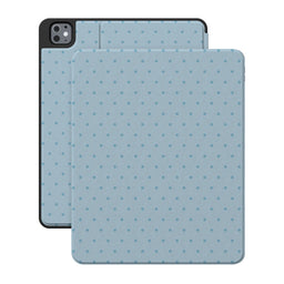 On the Dot | Blue Monochrome Polka Dot iPad Case