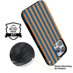 Go New York | Blue & Orange Stripes Case