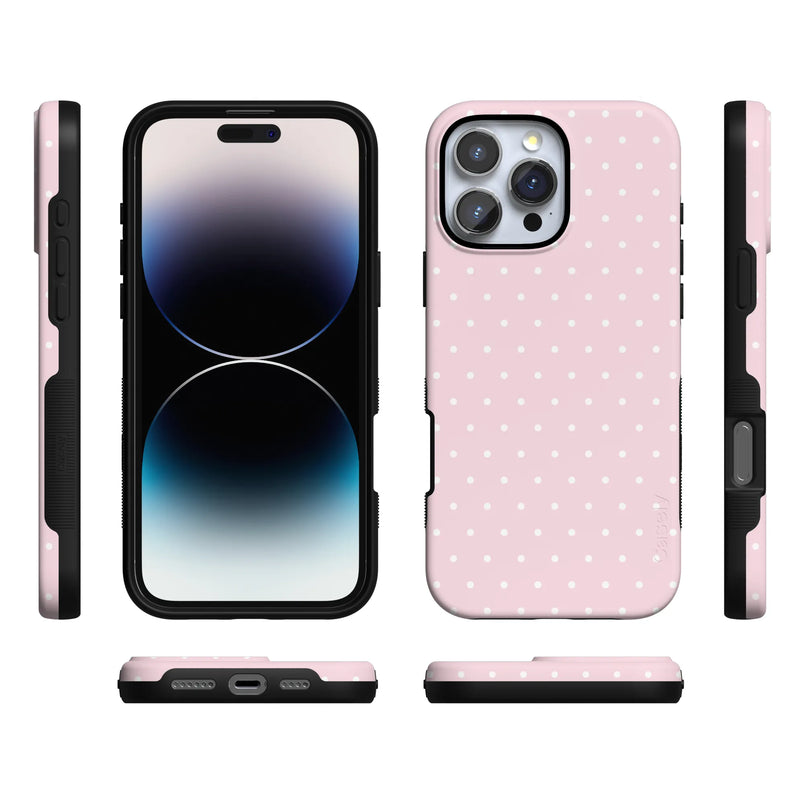 On the Dot | Pink & White Polka Dot Case