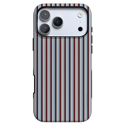 Bistro Stripes | Blue & Maroon Case