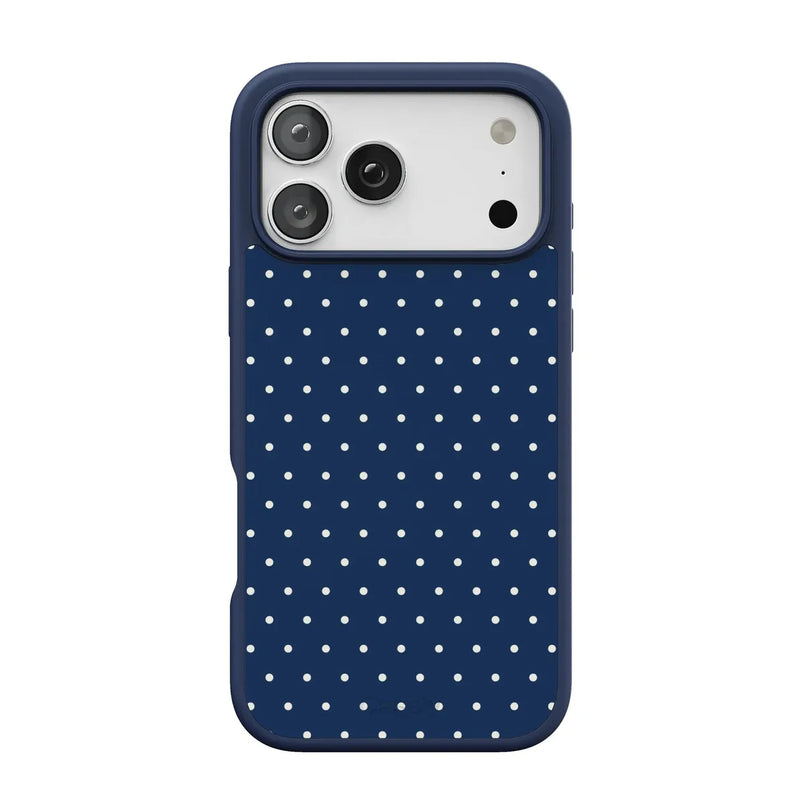 On the Dot | Navy Polka Dot Case