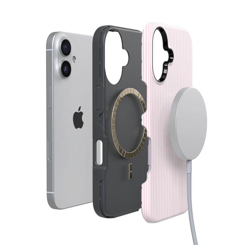 Stripes and the City | Light Pink Pinstripe Case