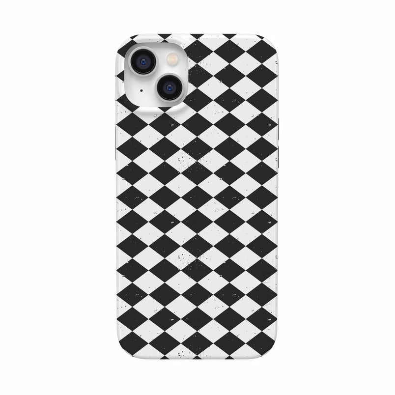 Salem's Hex | Black & White Checkered Case