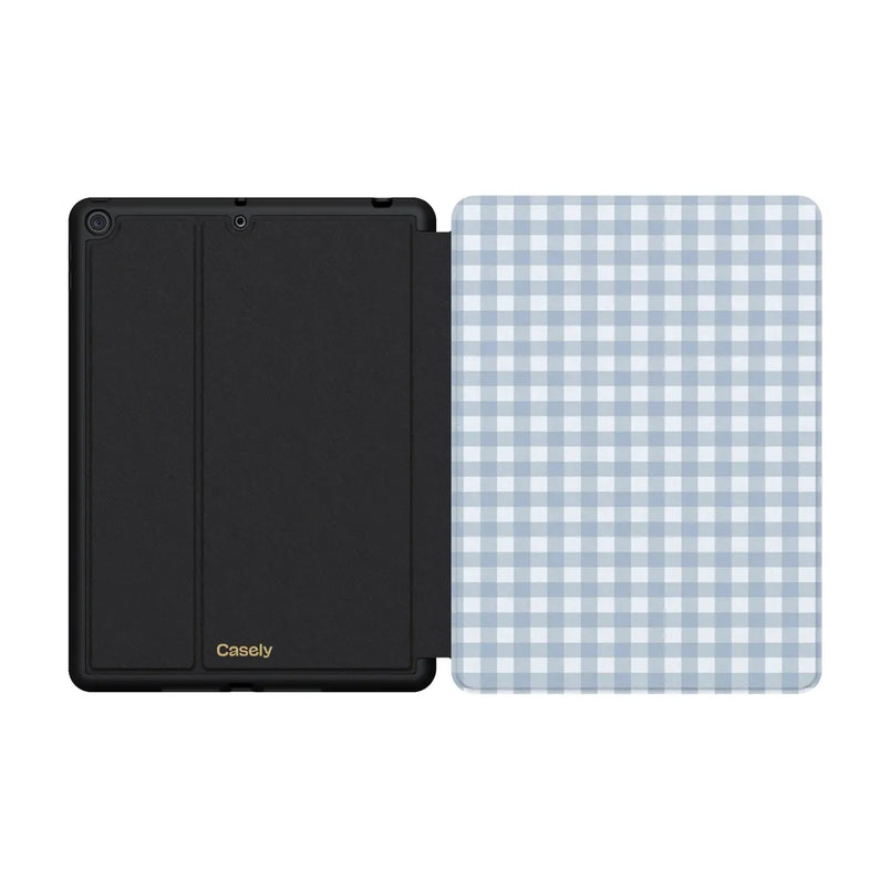 Pastel Picnic | Blue Gingham iPad Case