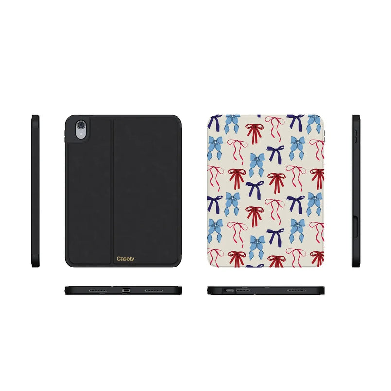 American Girlie | Red White & Blue Bows iPad Case