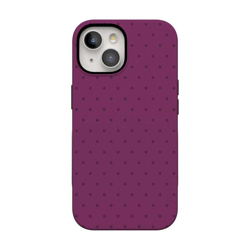 On the Dot | Plum Polka Dot Case - iPhone 13