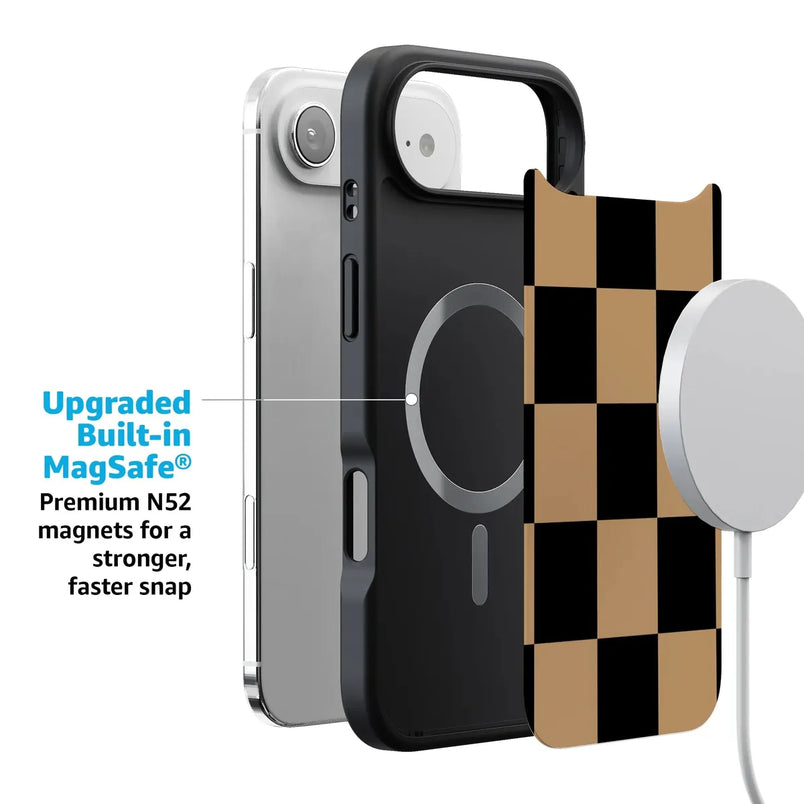 Fit Check | Black & Brown Checkerboard Case