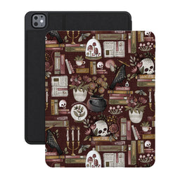 Gothic Noir | Spooky Bookshelf iPad Case - iPad Pro 13