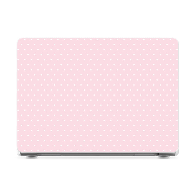 On the Dot | Pink & White Polka Dot Laptop Shell - 13" MacBook Neo