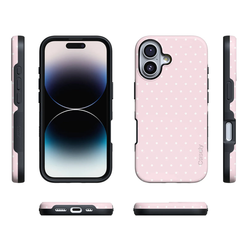 On the Dot | Pink & White Polka Dot Case