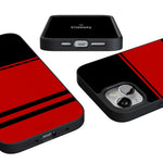 Storm Warning | Black & Red Stripes Case