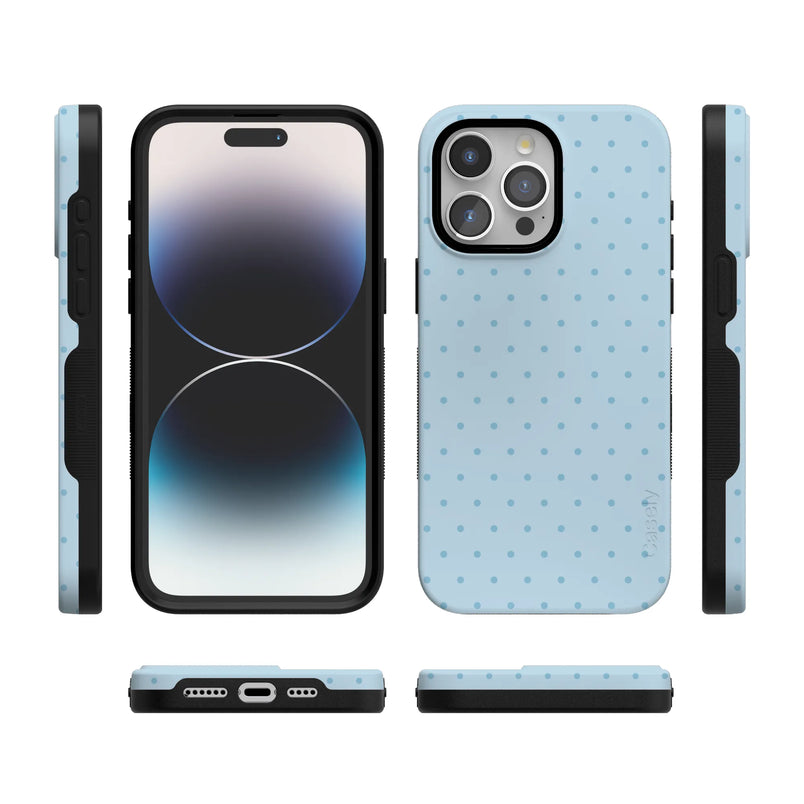On the Dot | Blue Monochrome Polka Dot Case