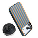 Go New York | Blue & Orange Stripes Case