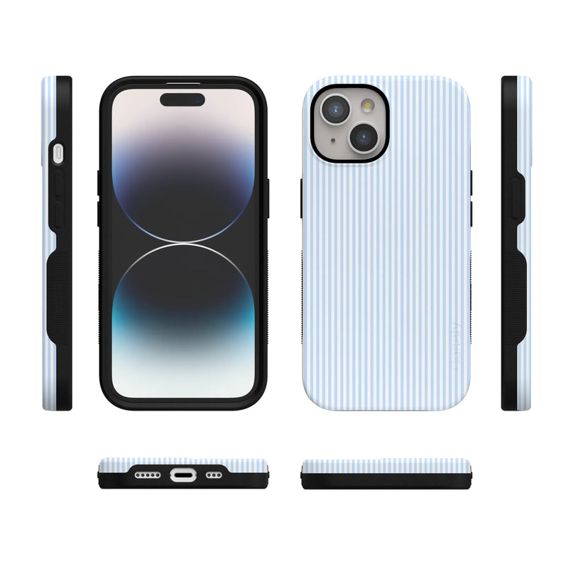 Stripes and the City | Light Blue Pinstripe Case