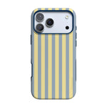 Coastline Stripes | Blue & Yellow Case - iPhone 17 Pro