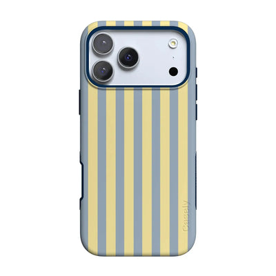 Coastline Stripes | Blue & Yellow Case - iPhone 17 Pro