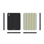 Coastline Stripes | Blue & Yellow iPad Case
