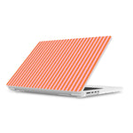 Perfect Stripes | Orange & Pink Stripes Laptop Shell