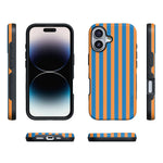Go New York | Blue & Orange Stripes Case