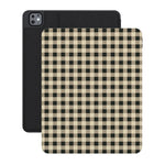 Cedar Lane | Black & Cream Gingham iPad Case - iPad Pro 13" (M4, 2024)