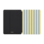 Coastline Stripes | Blue & Yellow iPad Case
