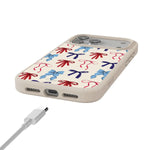 American Girlie | Red White & Blue Bows Case
