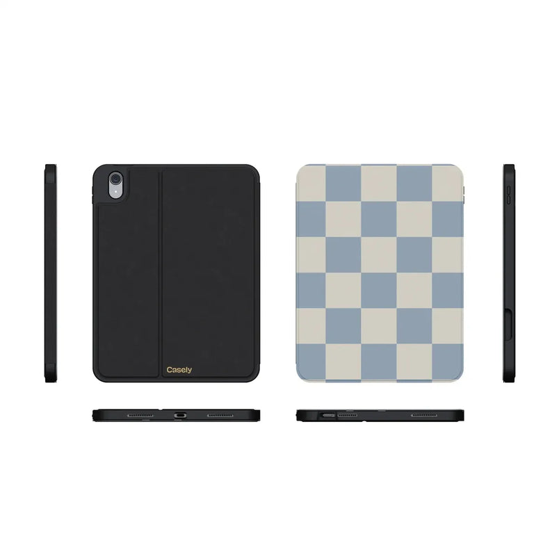 Fit Check | Light Blue Checkerboard iPad Case