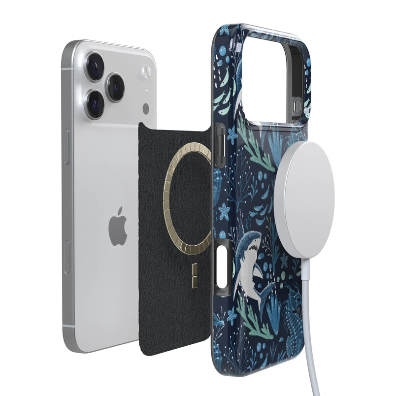 Midnight Reef | Shark Print Case