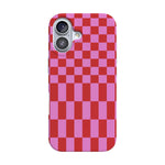 Vibe Check | Pink Checkerboard Case