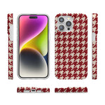 Scarlet Stitch | Red Houndstooth Case