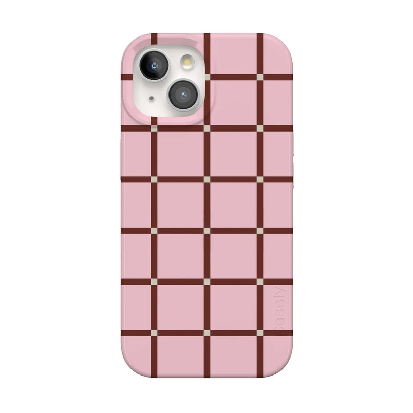 Uptown Gridlock | Pink Checkerboard Case