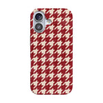Scarlet Stitch | Red Houndstooth Case