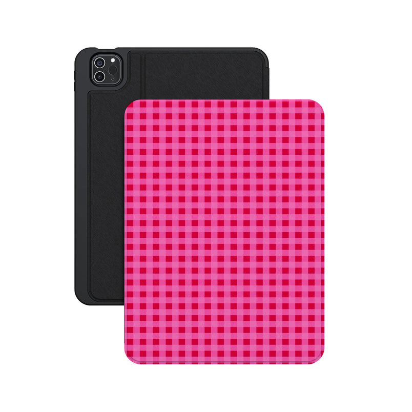 Sweet Jam | Hot Pink Gingham iPad Case - iPad Pro 11" (M4, 2024)